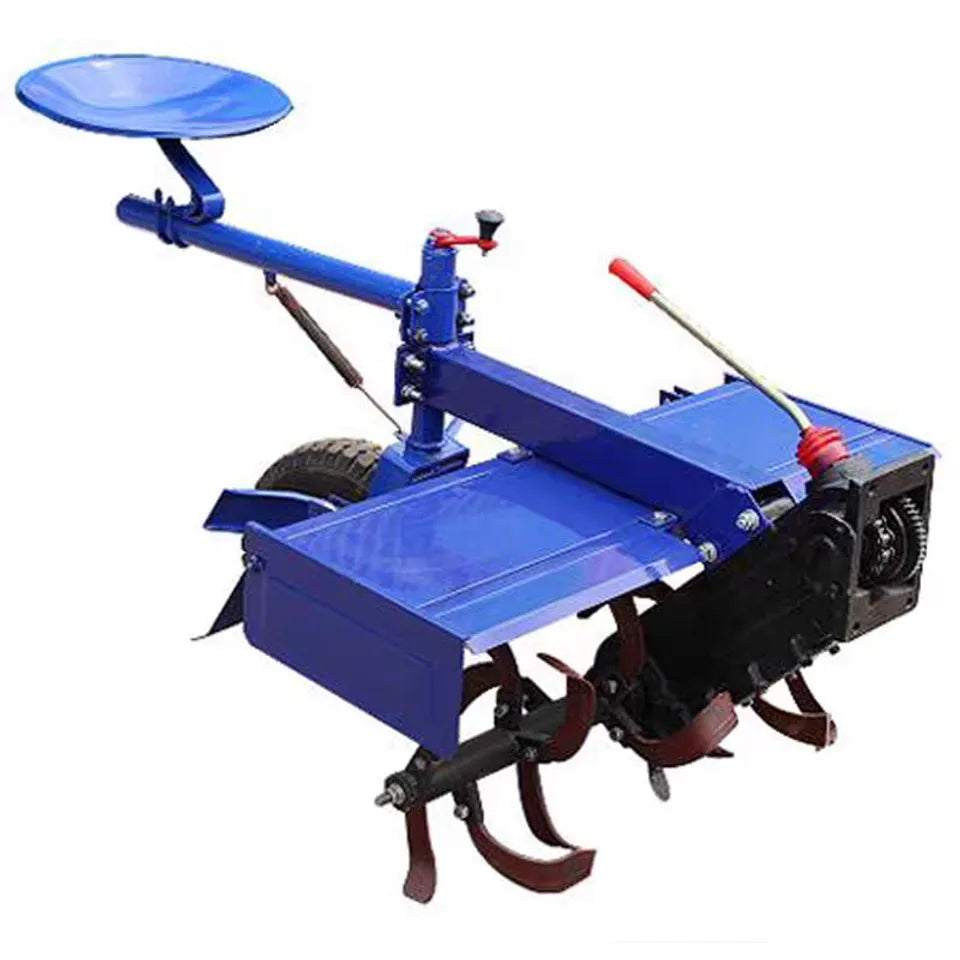 monocultor implemento rotovator con asiento.