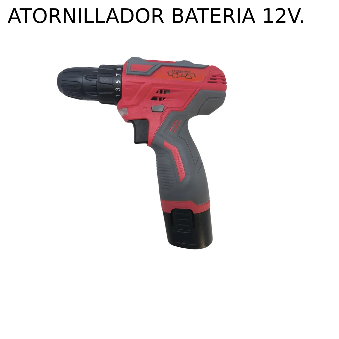 TALADRO ATORNILLADOR TOTTAL 12V.
