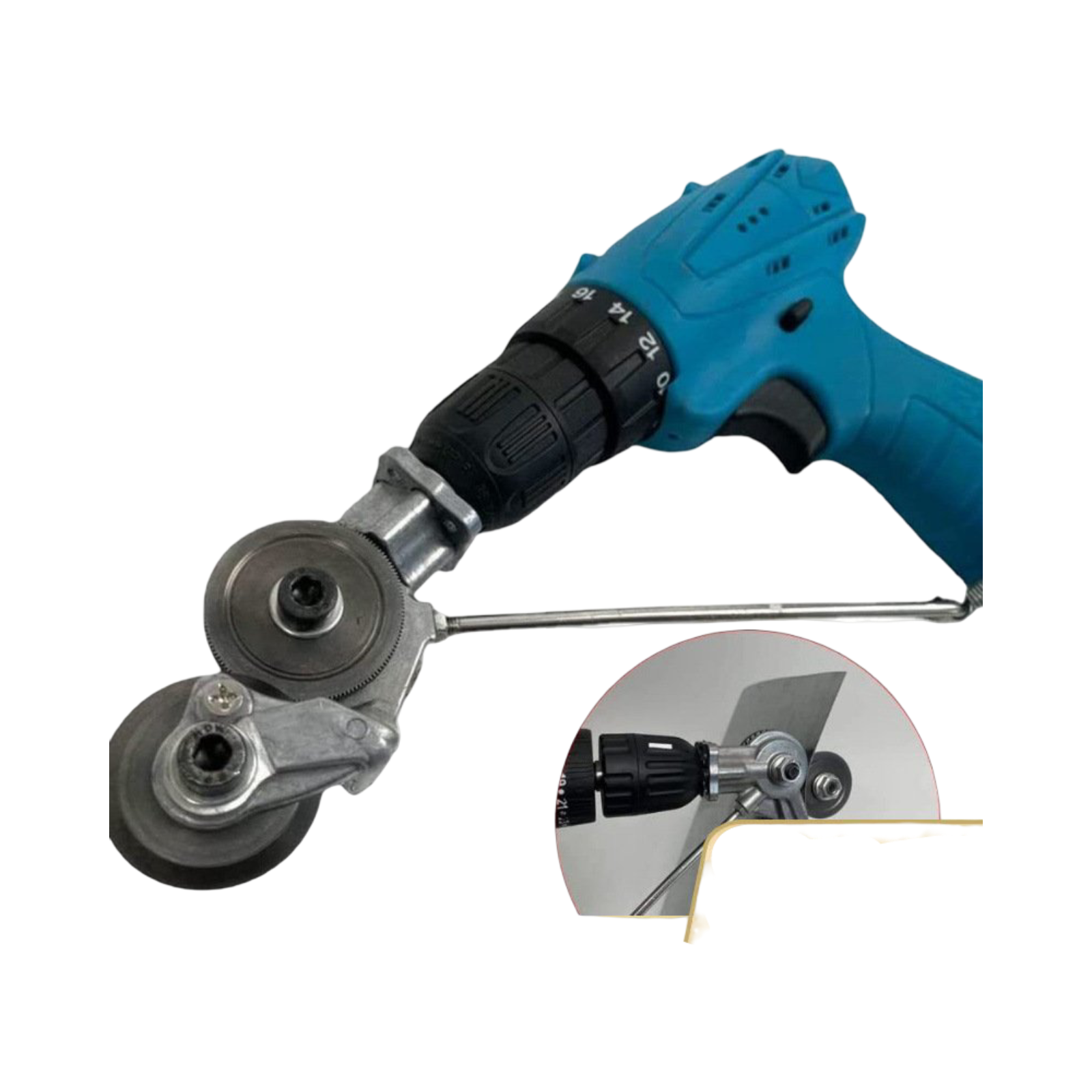 adaptador taladro cortachapa.