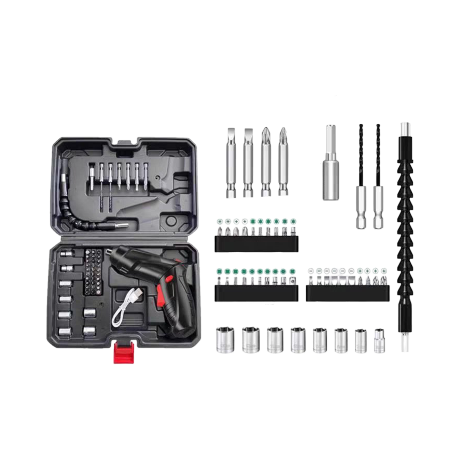 atornillador bateria pistola 3.6v con maletin.