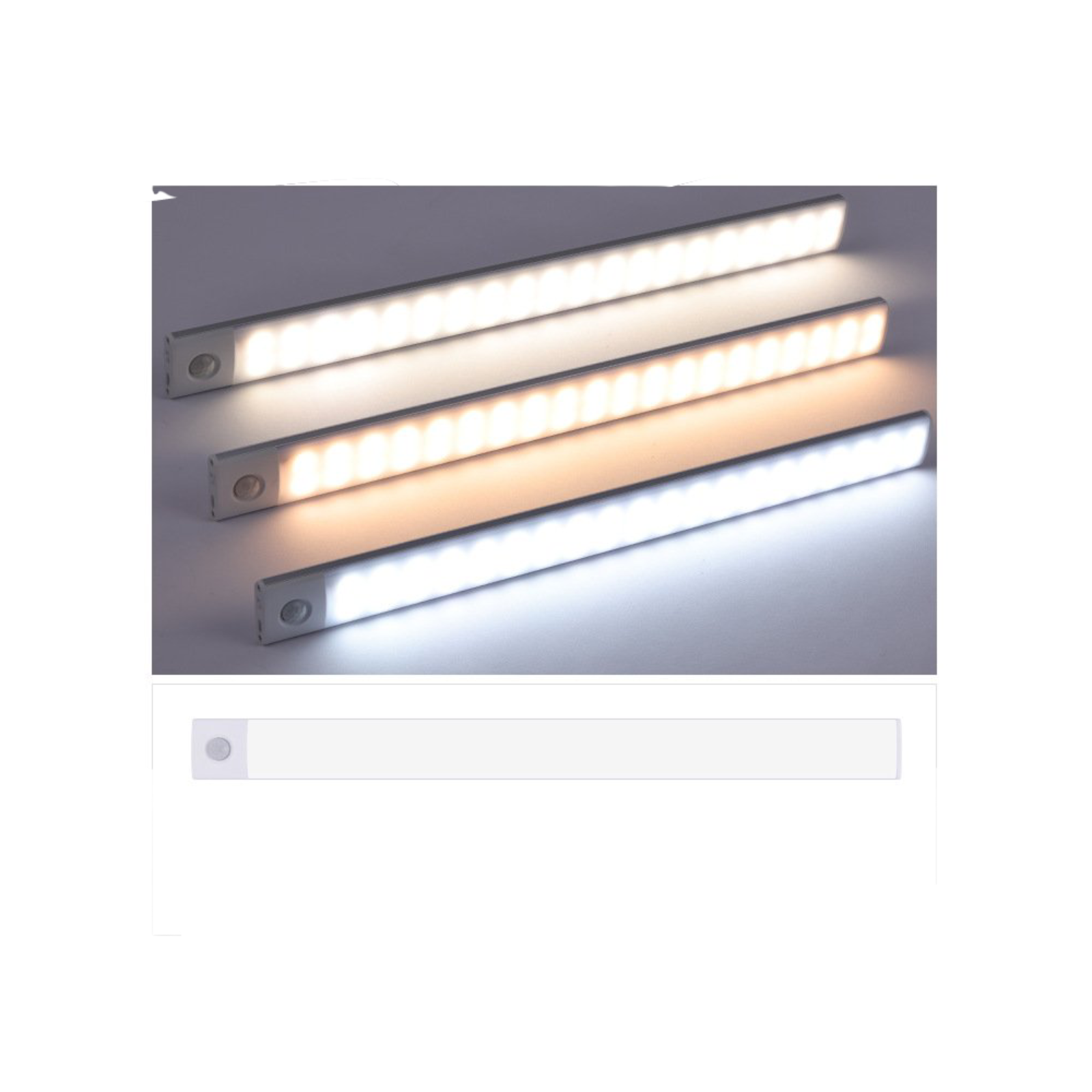 luz led bateria con sensor 50cm.