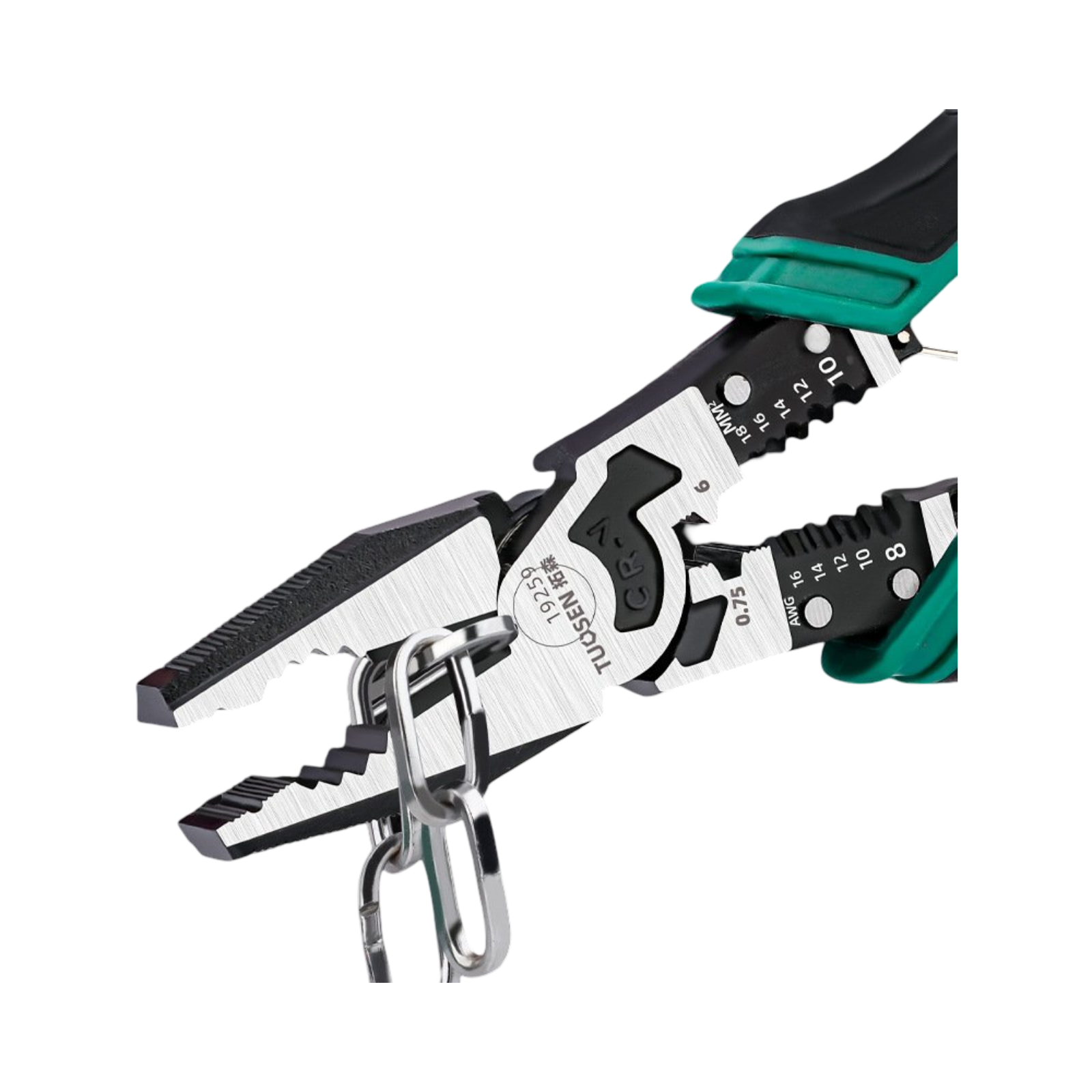 pinza univ tottal pro verde 8.00".