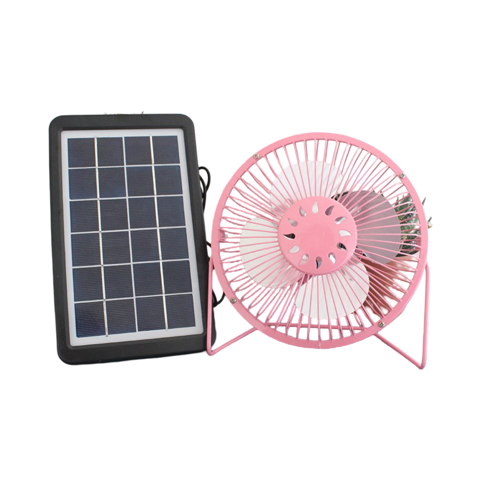 ventilador & panel solar.