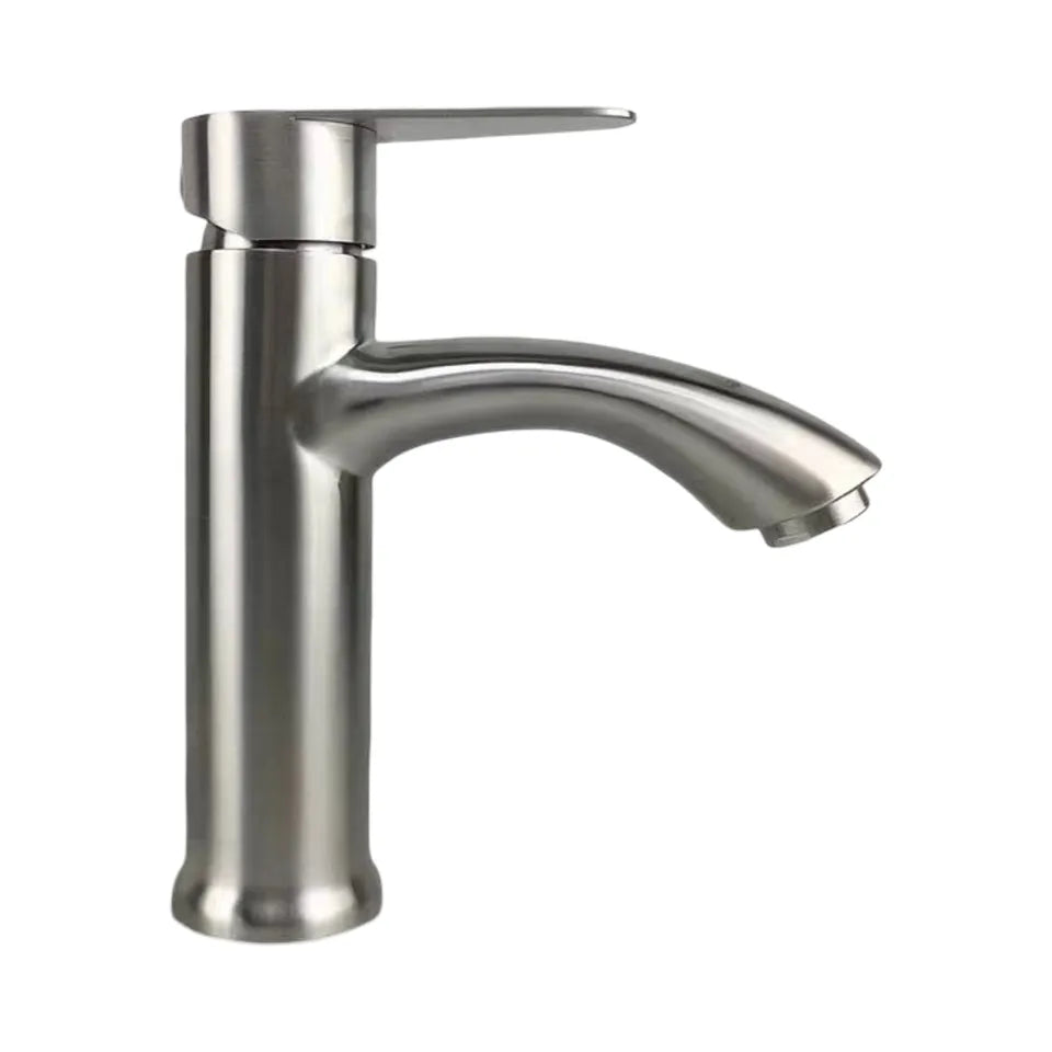 canilla lavatorio satinado 18cm.