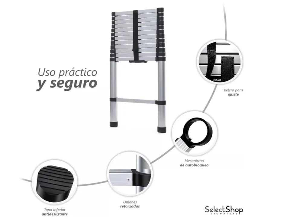escalera plegable tottal 2.60mt.