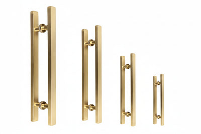 MANIJON CUAD 300MM DORADO