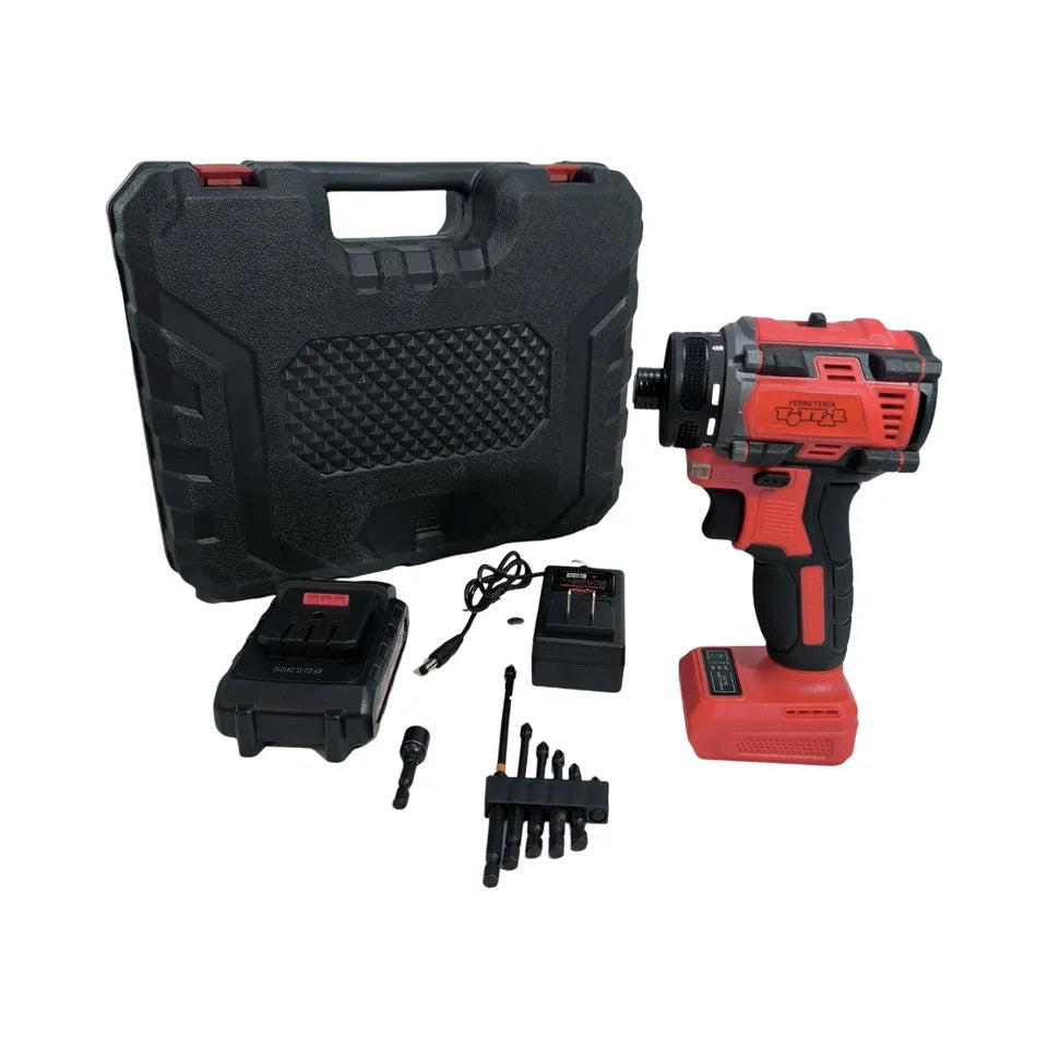 atornillador bateria impacto maletin tottal 21v.