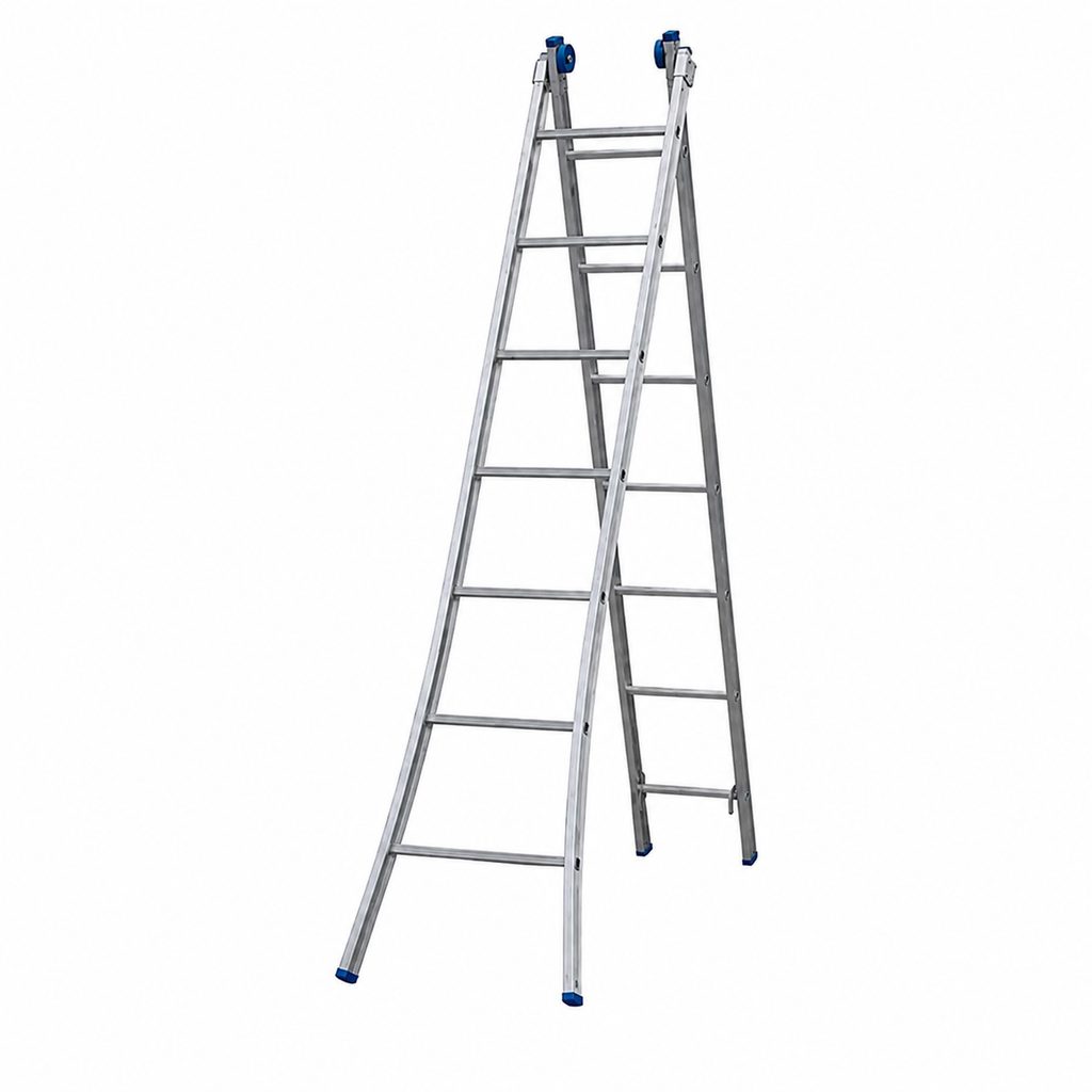 ESCALERA DE ALUMINIO EXTENSIBLE 7 PELDAÑOS 3.39MT
