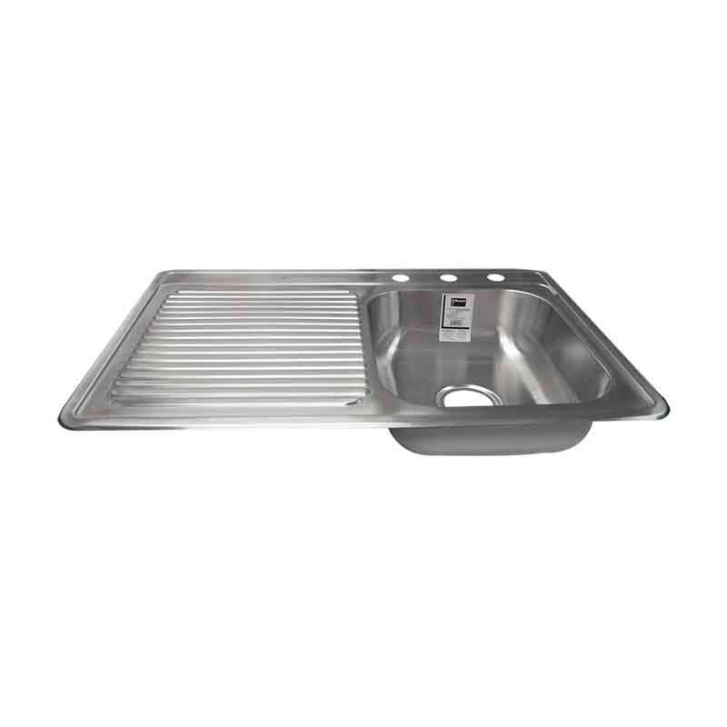 pileta inox tottal 1 bacha 1.00mt.