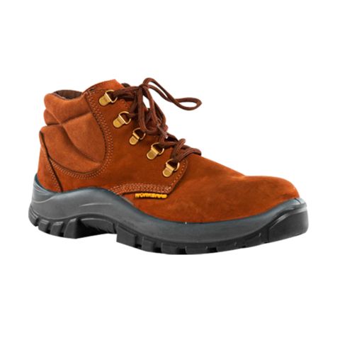 Zapatón de Seguridad Worksafe Nobuck Punta Plástica con Cordón (Ref. BALN4400)