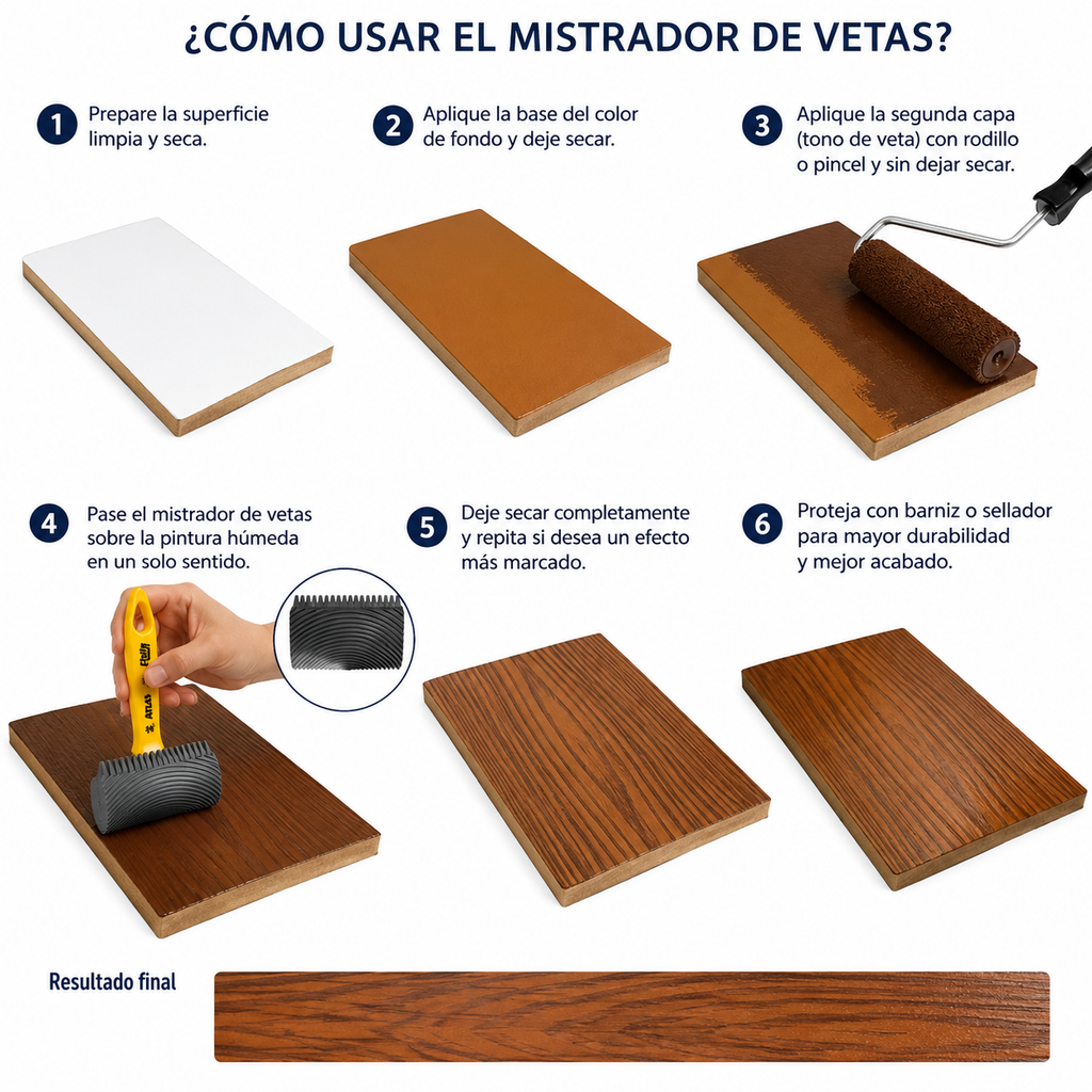 Rodillo Atlas Efecto Vetas AT1100