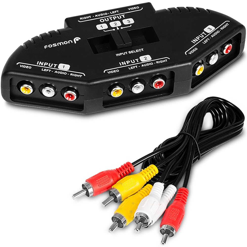 DIVISOR RCA 3 VIAS CON SELECTOR