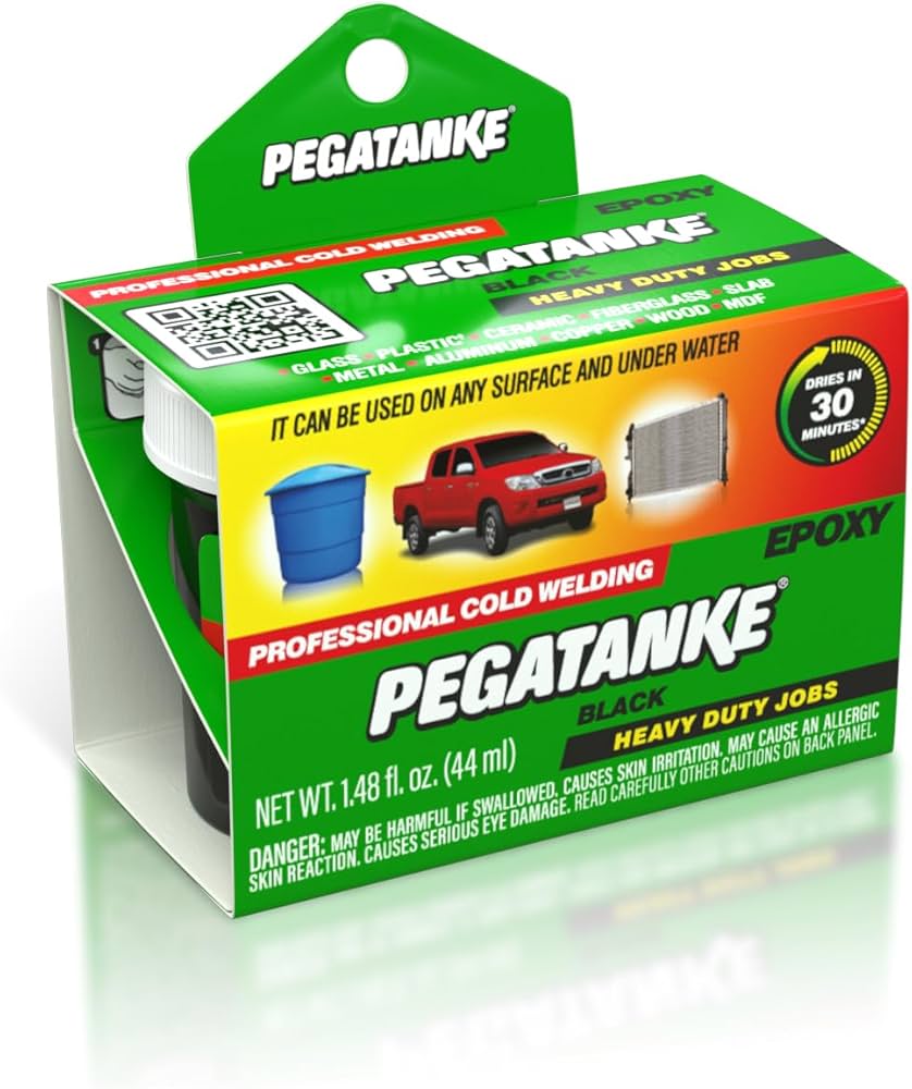 PEGATANKE EPOXI 44GR (GRIS, NEGRO, TRANSPARENTE)