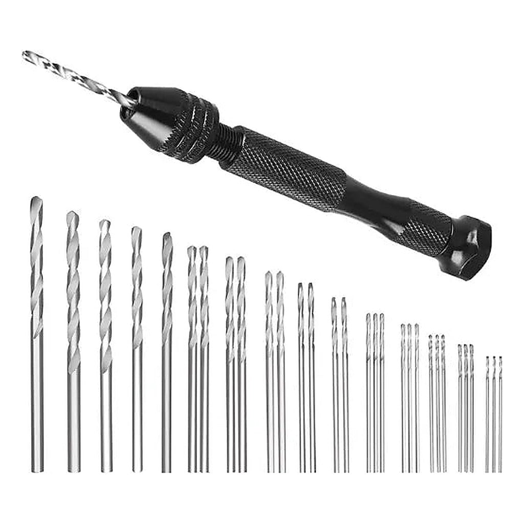 Mini Taladro Manual con Juego de 25 Mechas