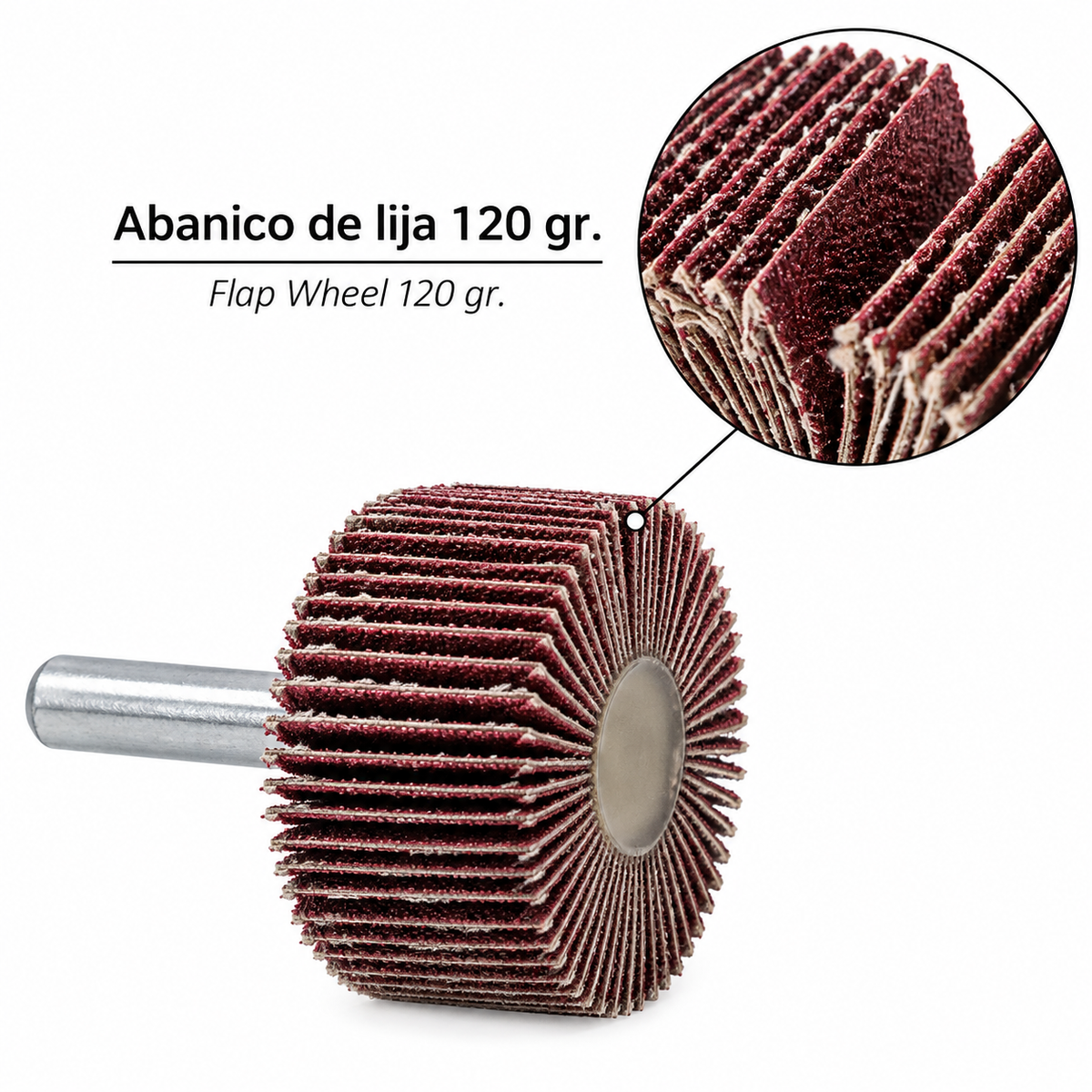 Lija Rueda Fanep 40 x 20 mm Grano 120