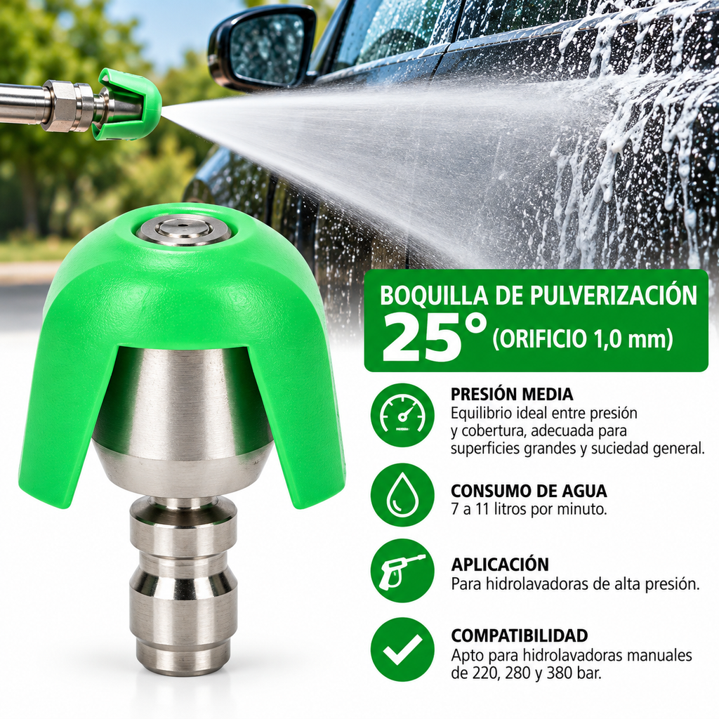 Pico para Hidrolavadora Verde 25°