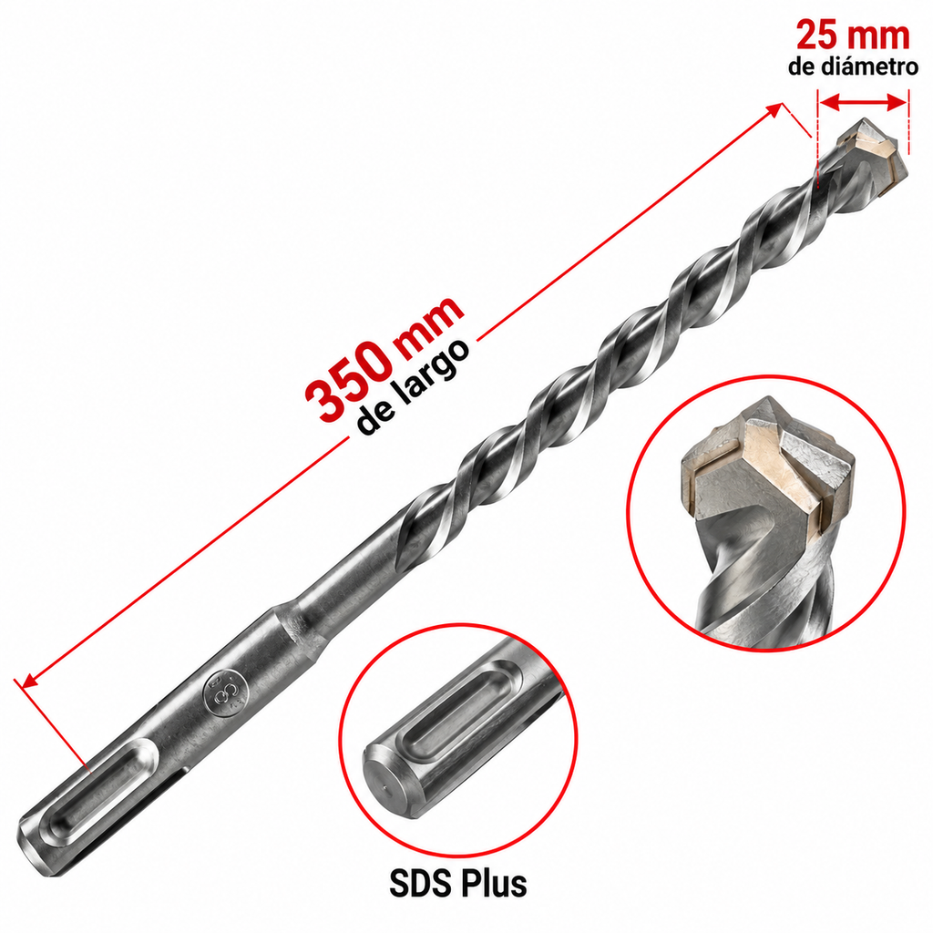 Mecha SDS Profield/Eurobit 25.00 x 350 mm