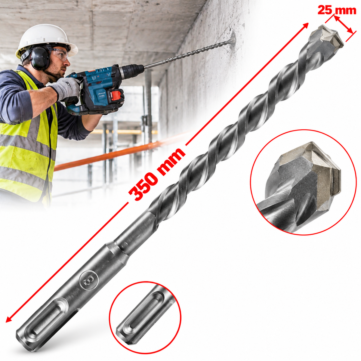 Mecha SDS Profield/Eurobit 25.00 x 350 mm