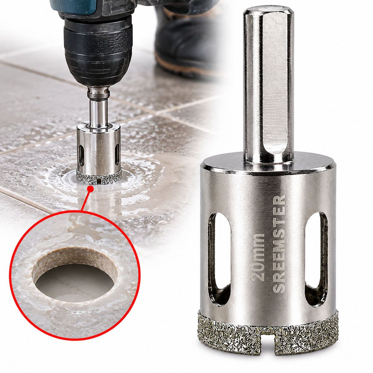 Sierra Copa Diamantada Fascy 20 mm (para Caño de 1/2")
