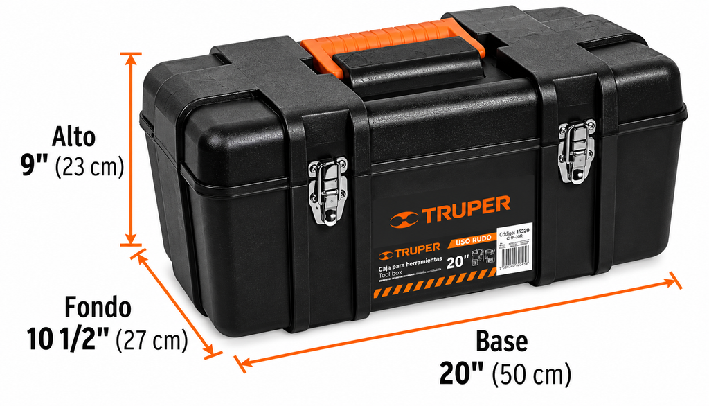 Caja de Herramientas Truper Plástica 20.00" (Ref. 10380)