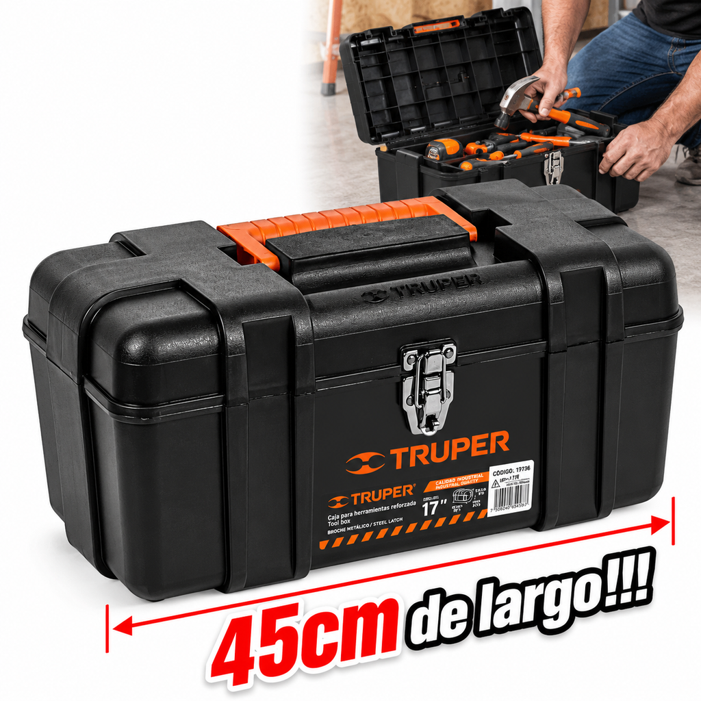 Caja de Herramientas Truper Plástica 20.00" (Ref. 10380)