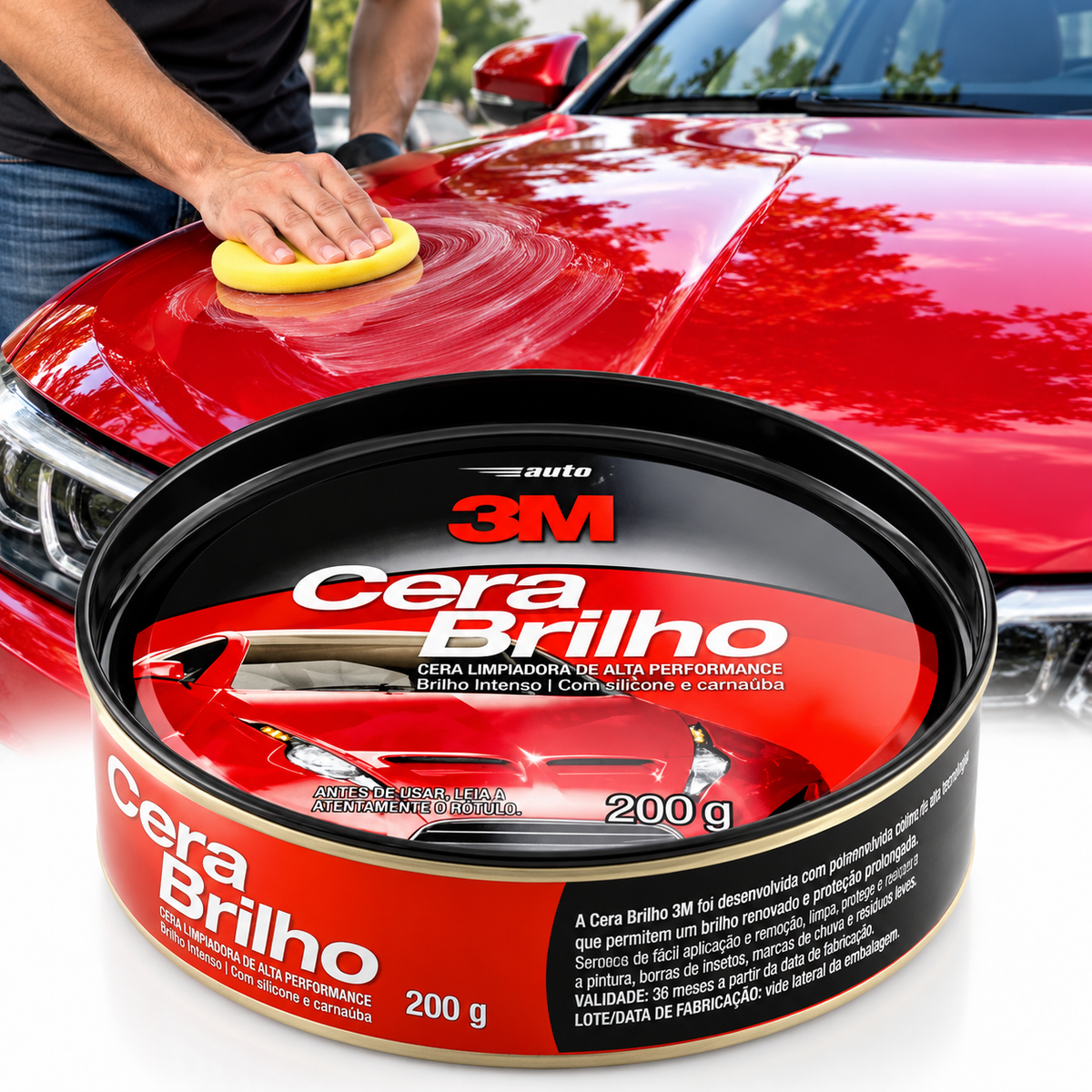 Cera Automotiva 3M 200gr