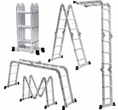 Escalera de Aluminio 12 Peldaños 10 Posiciones (Ref. A 303)