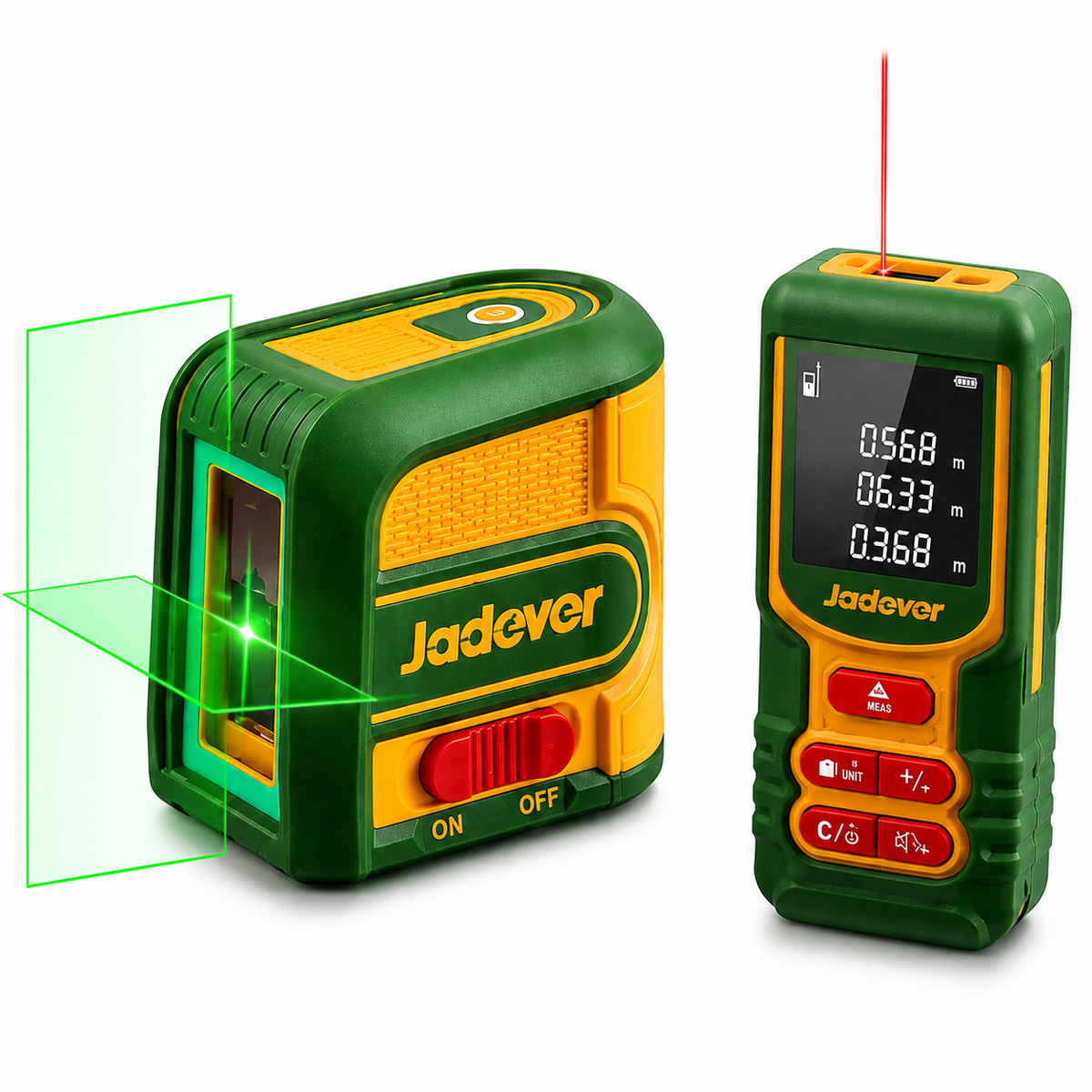 Kit Medidor de Distancia y Nivel Láser Jadever