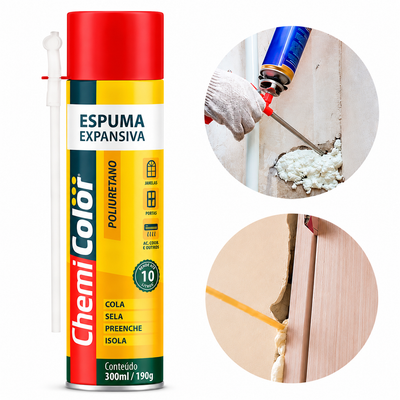 Espuma de Poliuretano 300 ml / 190 g