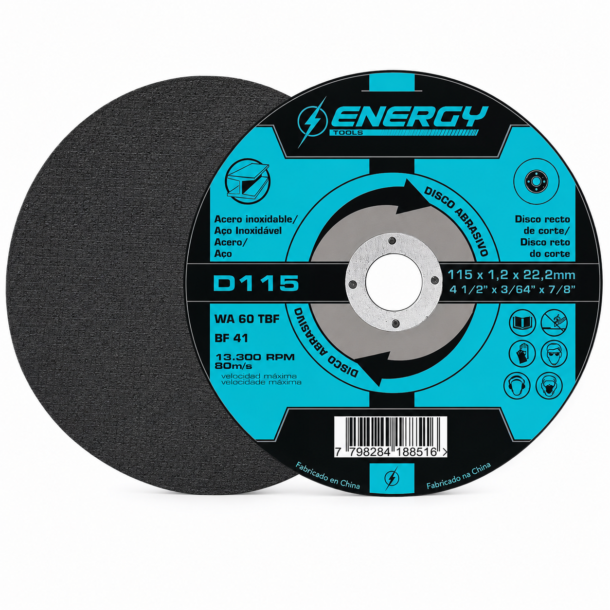 Disco de Corte para Metal Energy Fino 4.5 Pulgadas