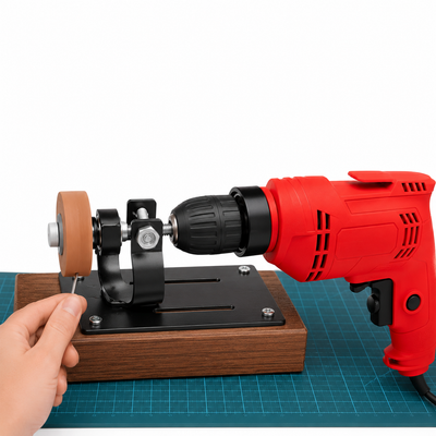 AFILADOR DE CUCHILLO ROTATIVO & TALADRO TOTTAL HOBBY 650W