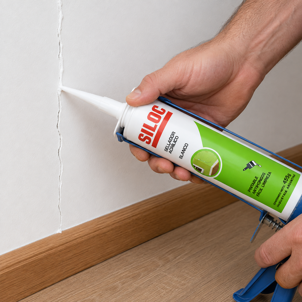 Silicona Sellagrietas Siloc Pintable Blanca 455 g