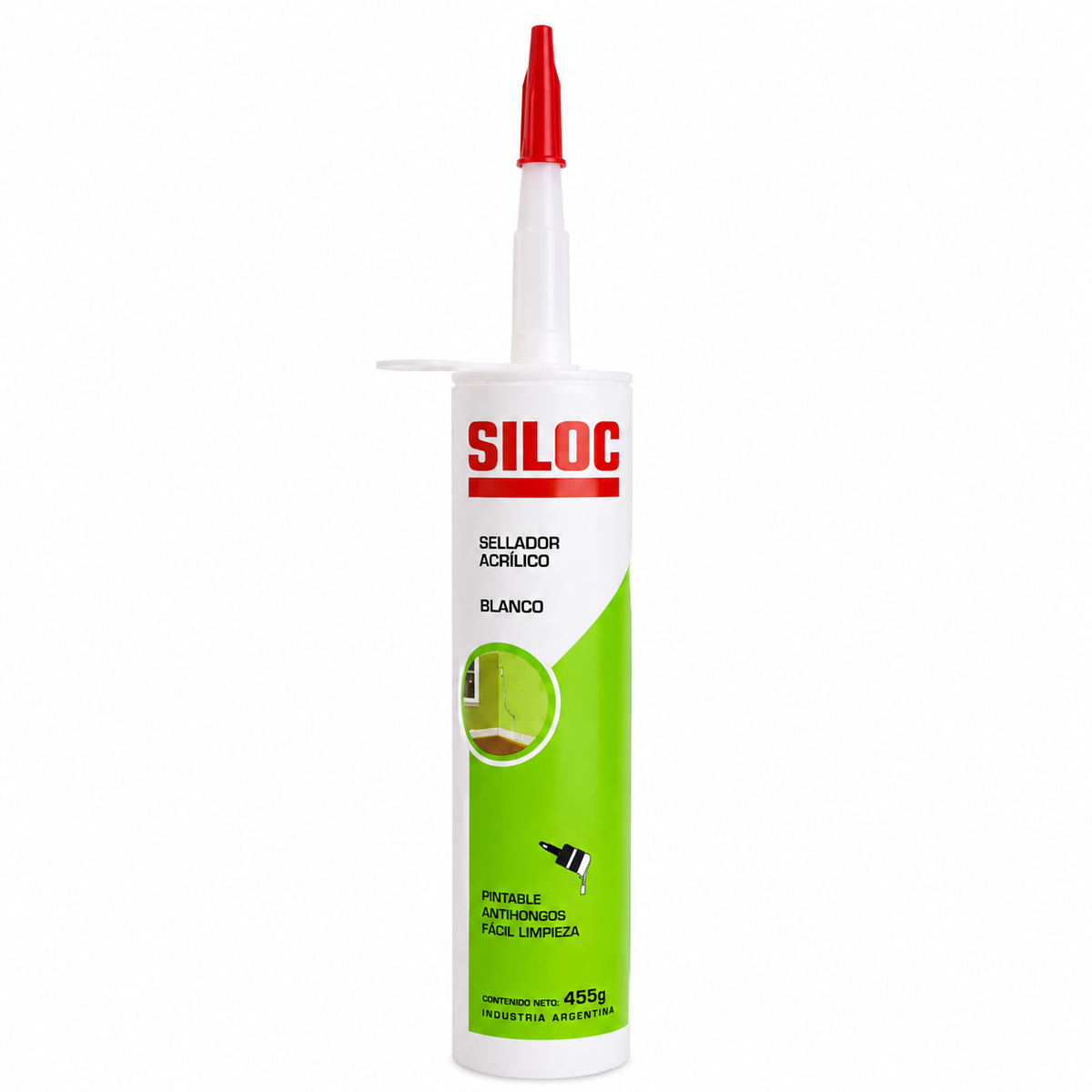 Silicona Sellagrietas Siloc Pintable Blanca 455 g