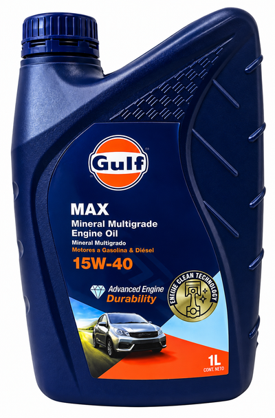 Aceite Gulf Prestigrade W15/40 1 Litro Apto para Compresor, Moto y Aluminio