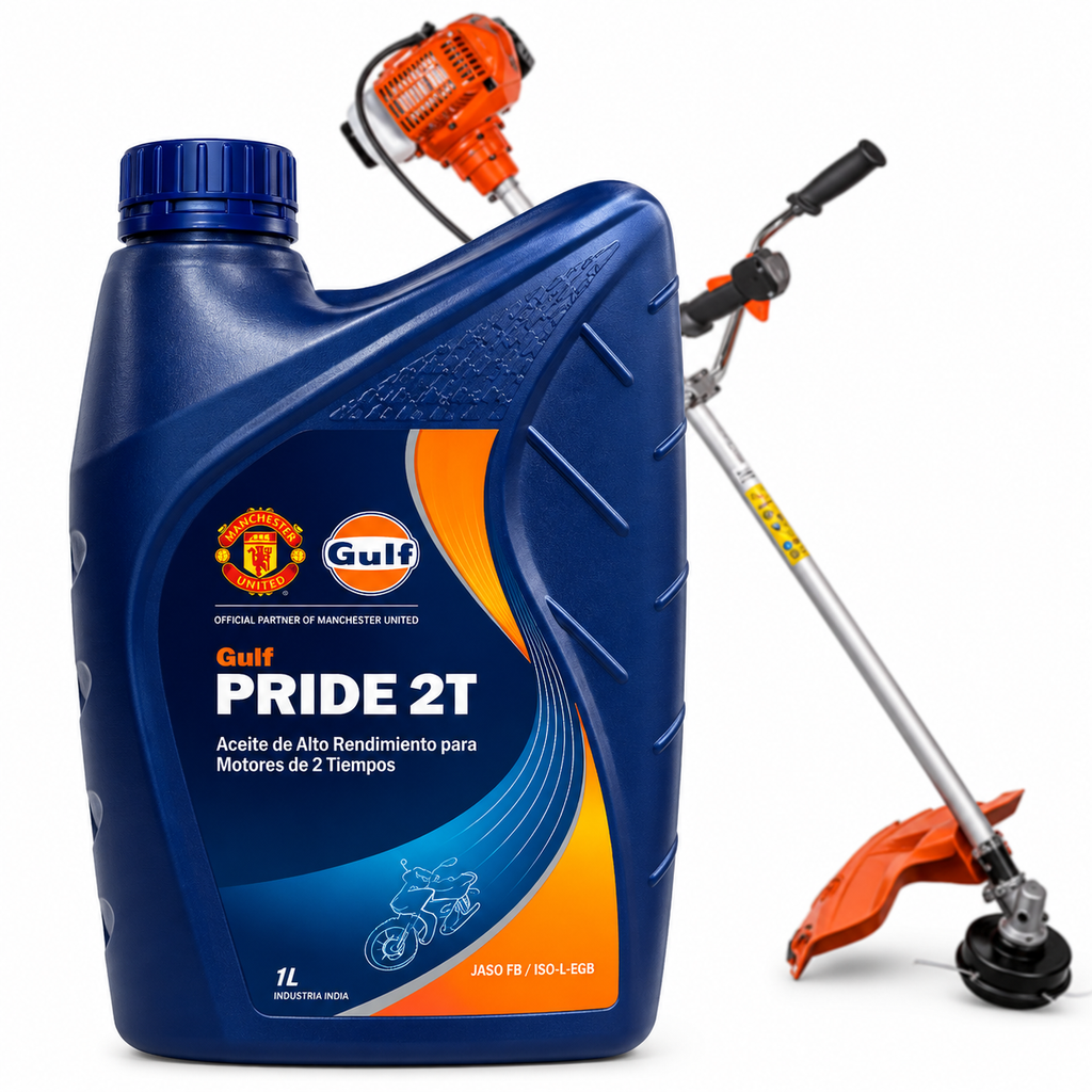 Aceite 2T Gulf 1 Litro para Motosierra y Desmalezadora