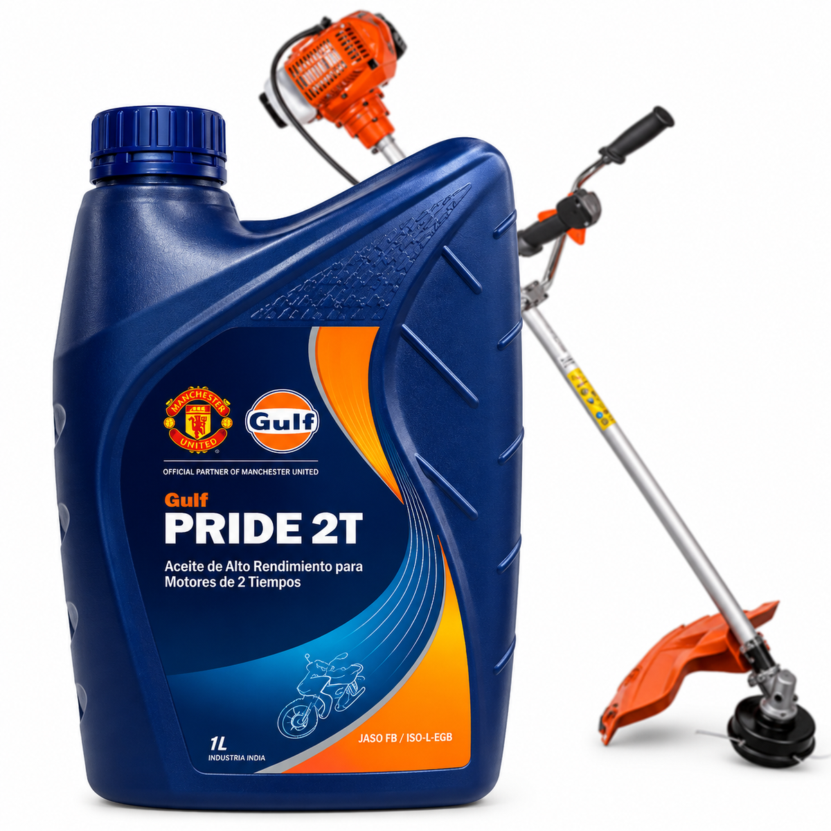 Aceite 2T Gulf 1 Litro para Motosierra y Desmalezadora