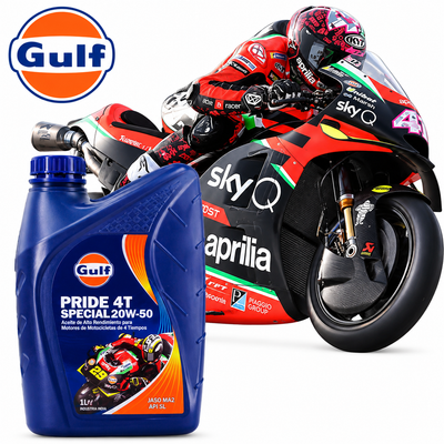 Aceite 4T Gulf 20W50 1 Litro para Moto