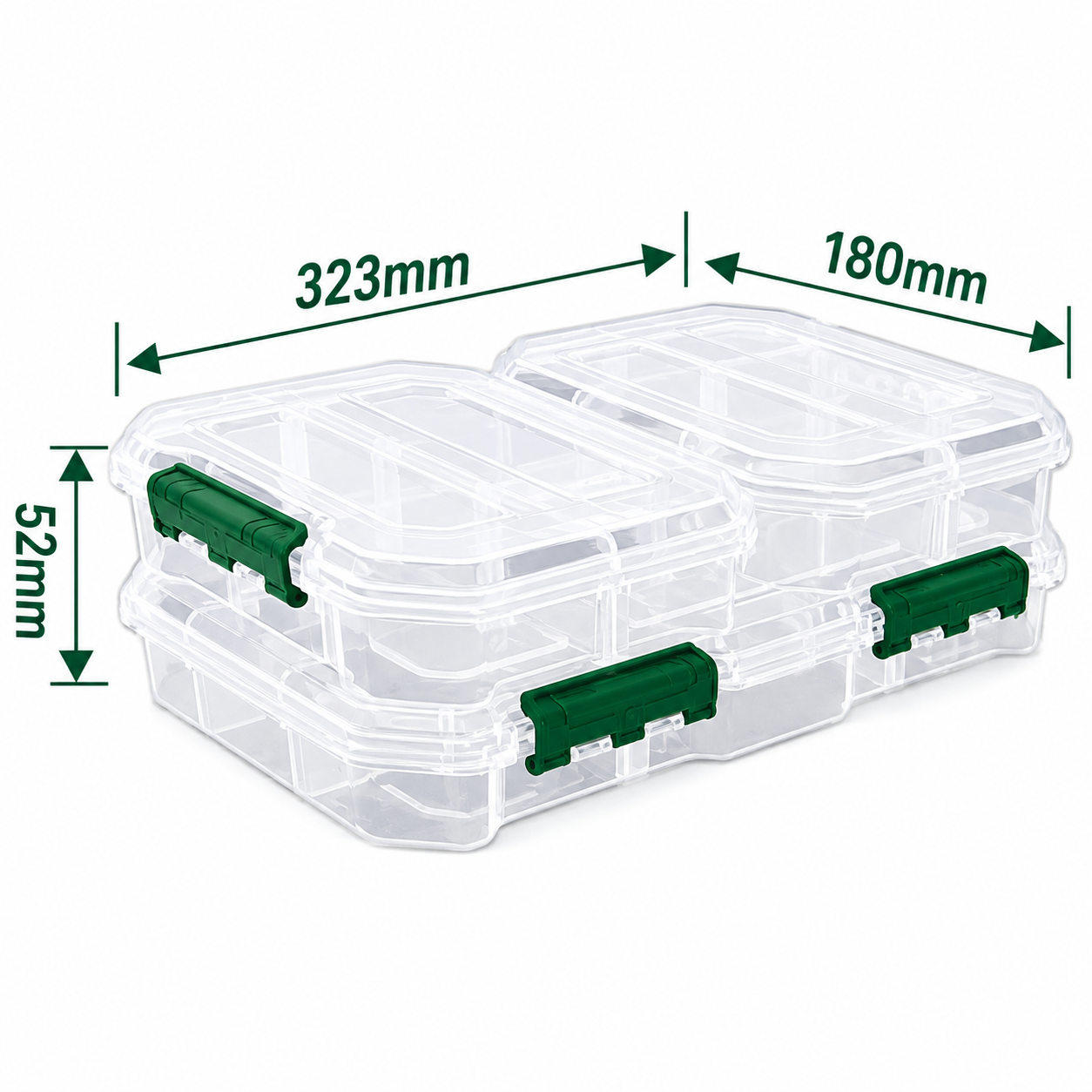 Caja de Herramientas Organizadora Transparente Jadever