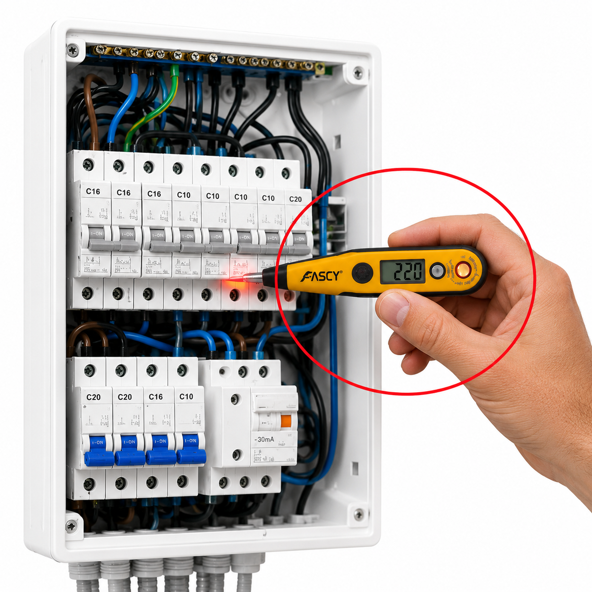 Buscapolos Digital Fascy 12 a 250V