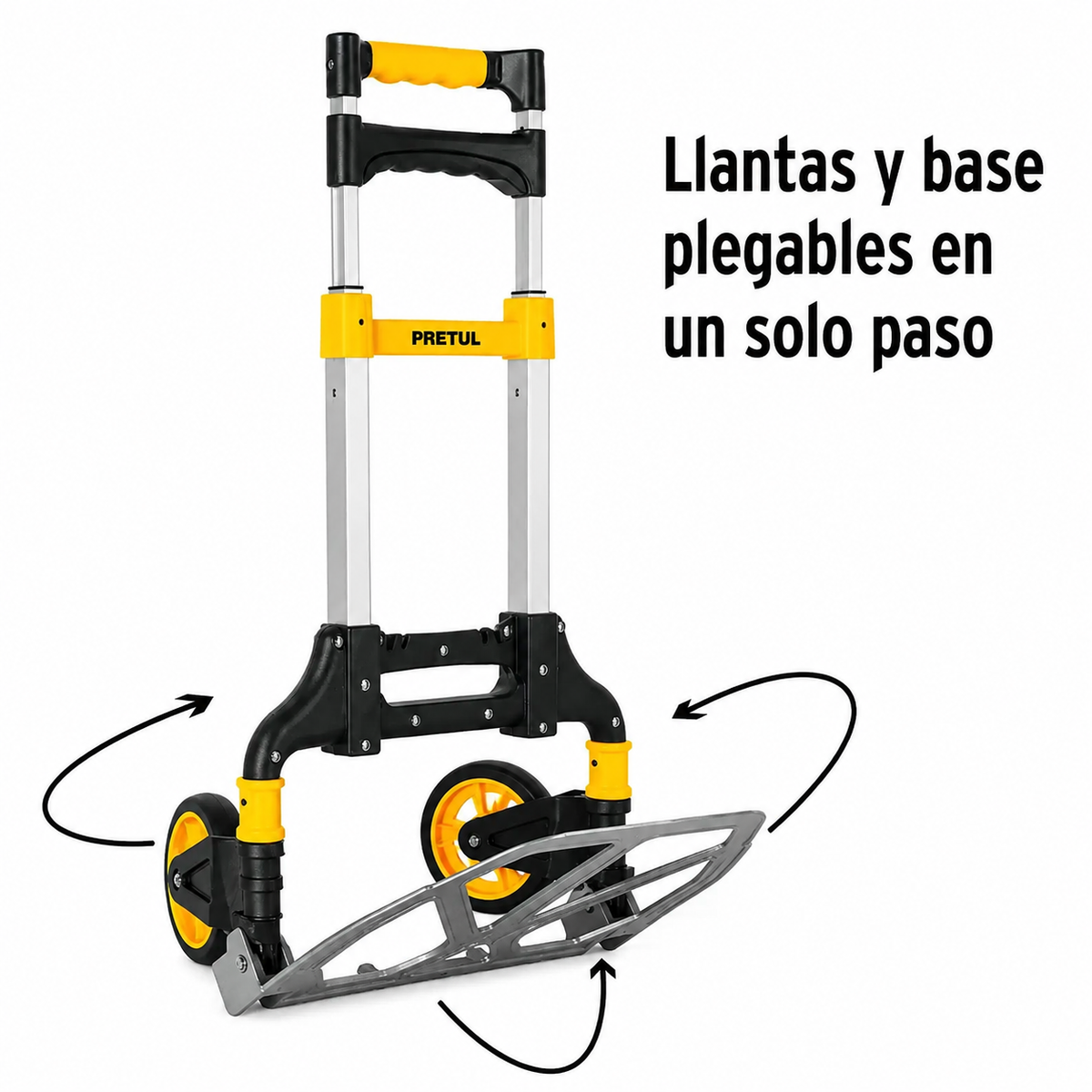 Carrito Almacenero Pretul de Aluminio Plegable