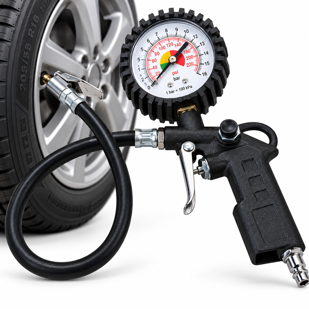 Inflador-Calibre Gomero con Reloj Fascy 170 lb (Ref. A830042)