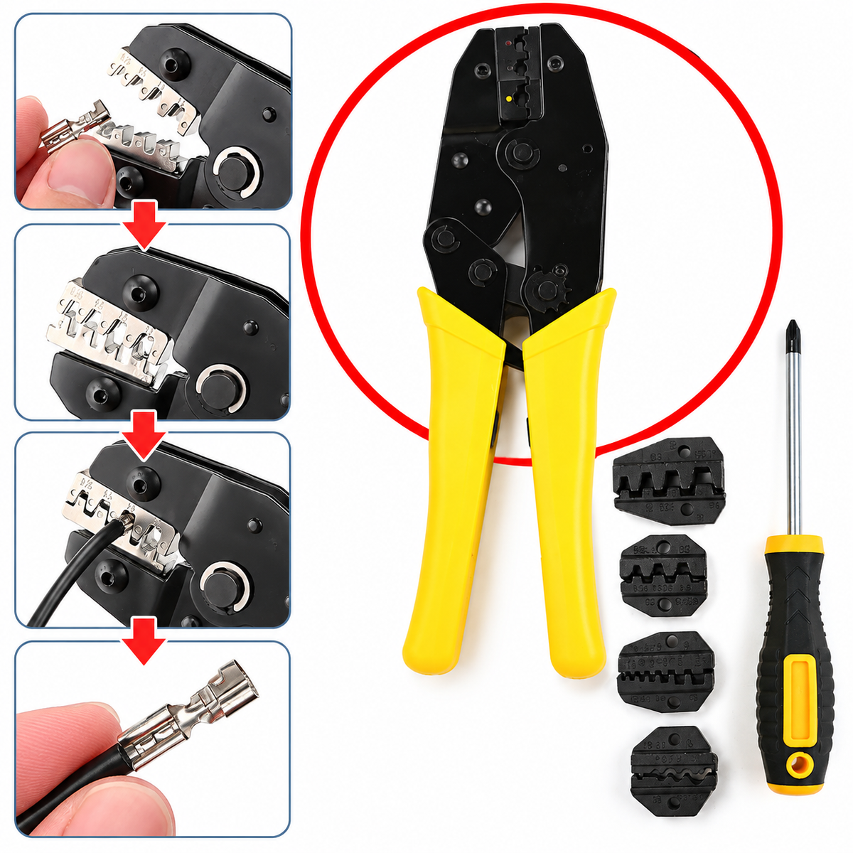 Pinza Terminal de 4 Cabezales