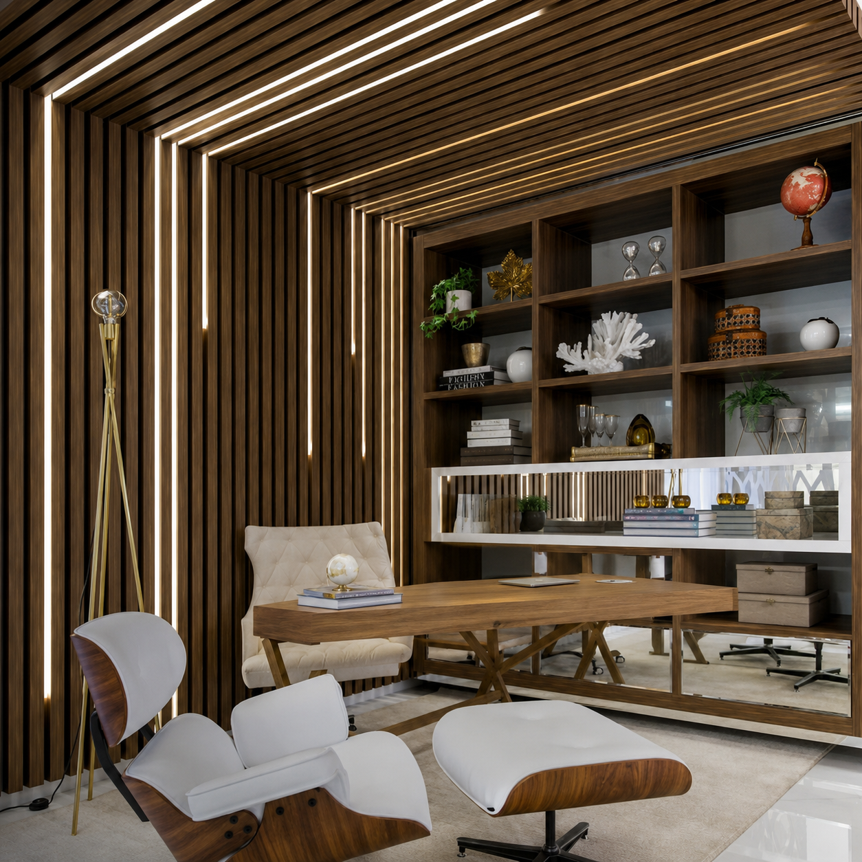 PANEL DECORATIVO 3D MARRON OSCURO