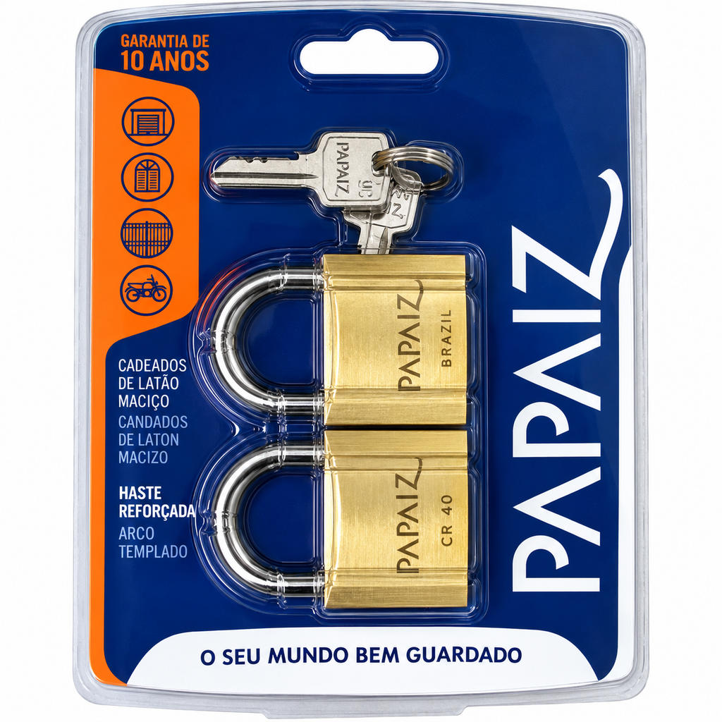 Candado Papaiz Duplo 40 mm