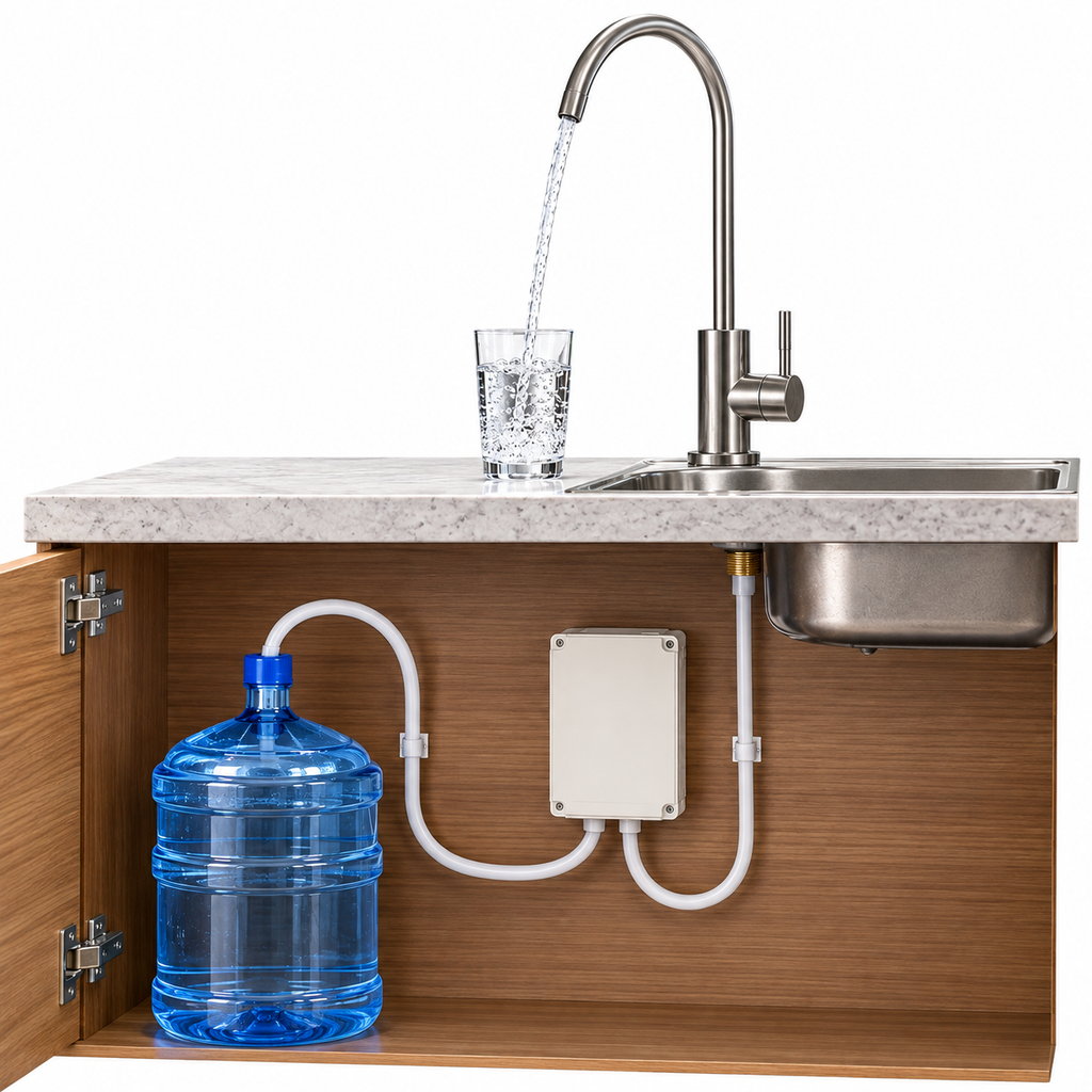 Kit Bomba de Agua para Bidón de Cocina 220V
