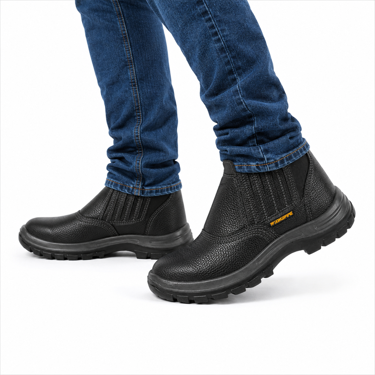 Zapatón de Seguridad Worksafe Punta de Acero con Goma (Ref. BEL2400)
