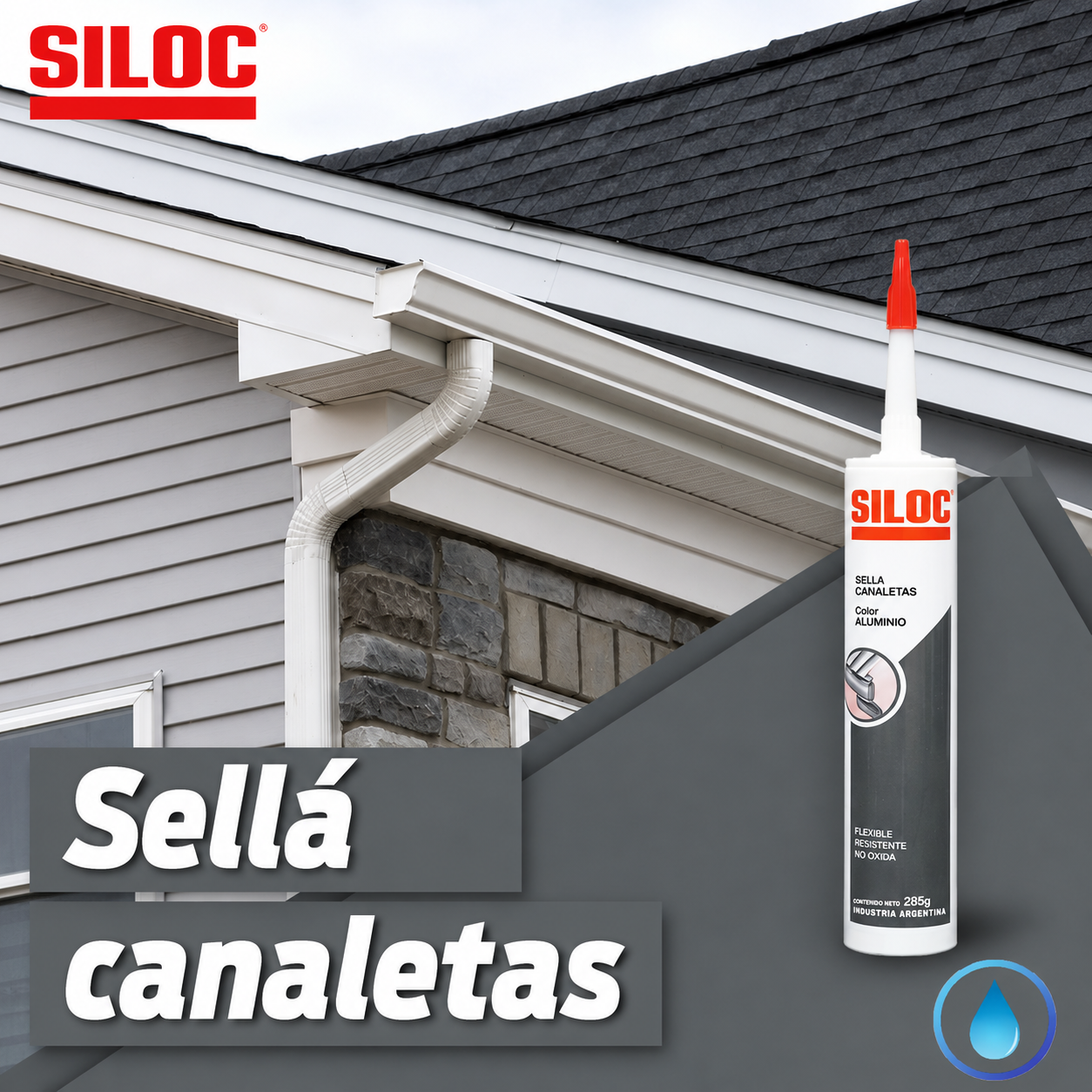 Adhesivo Sellador para Canaletas Aluminio 310 ml