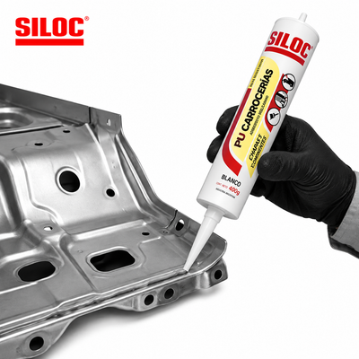 Adhesivo de Poliuretano para Carrocerías Siloc Negro 400 g