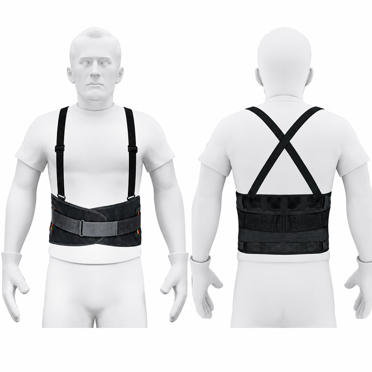 Faja de Trabajo con Tirantes Truper Recta Talle XL