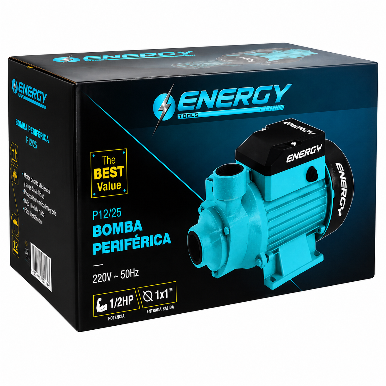 Bomba de Agua Periférica Energy 1/2 HP (Ref. PP10/2A)